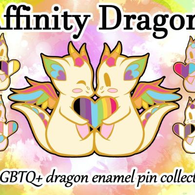 Affinity Dragons - An LGBTQ+ Enamel Pin Collection