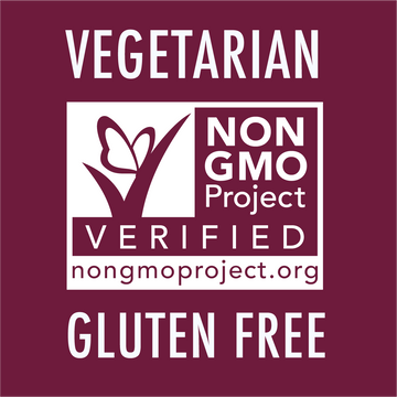 Vegetarian, Non-GMO Project Verified, gluten free