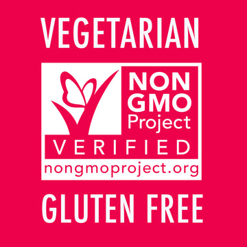 Vegetarian, Non-GMO Project Verified, gluten free