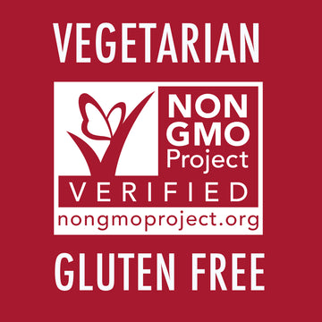 Vegetarian, Non-GMO Project Verified, gluten free