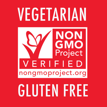 Vegetarian, Non-GMO Project Verified, gluten free