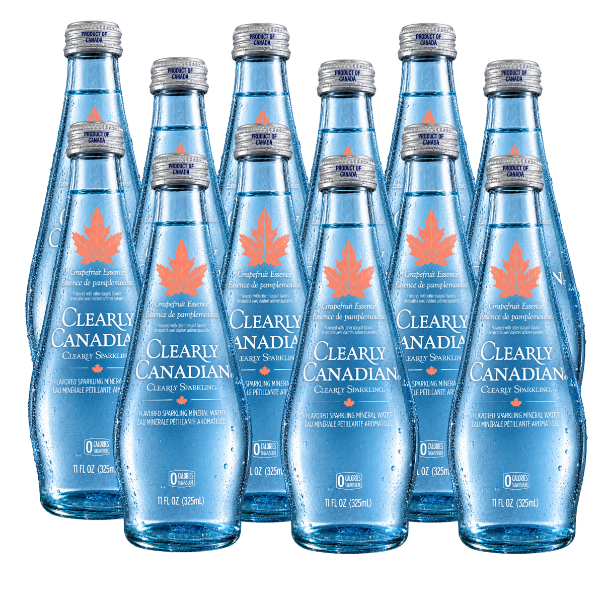 Essence Grapefruit Glass Bottles – Clearly Canadian Shop