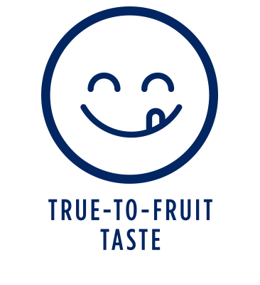 True-to-fruit taste