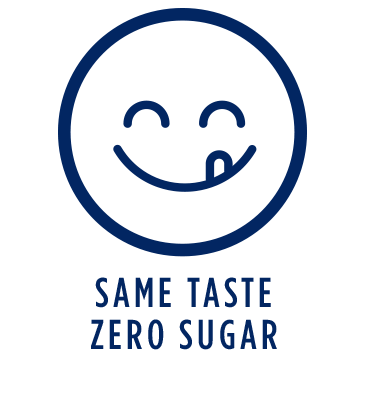 Same taste, zero sugar