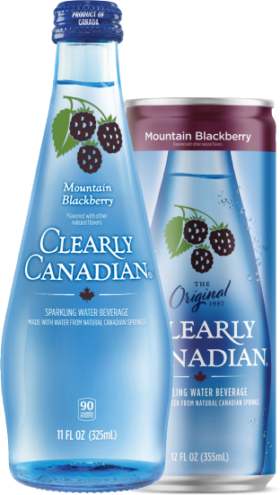 Clearly Canadian Mountain Blackberry - Three 325ml Bottles
