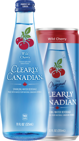 Clearly Canadian Wild Cherry - Three 325ml Bottles