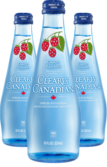 Clearly Canadian Country Raspberry - Three 325ml Bottles