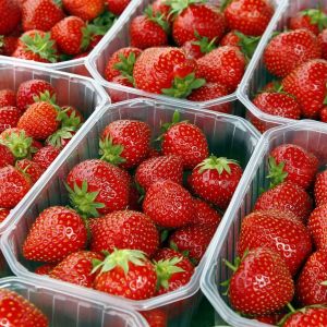 Baskets of strawberries at Wimbledon
